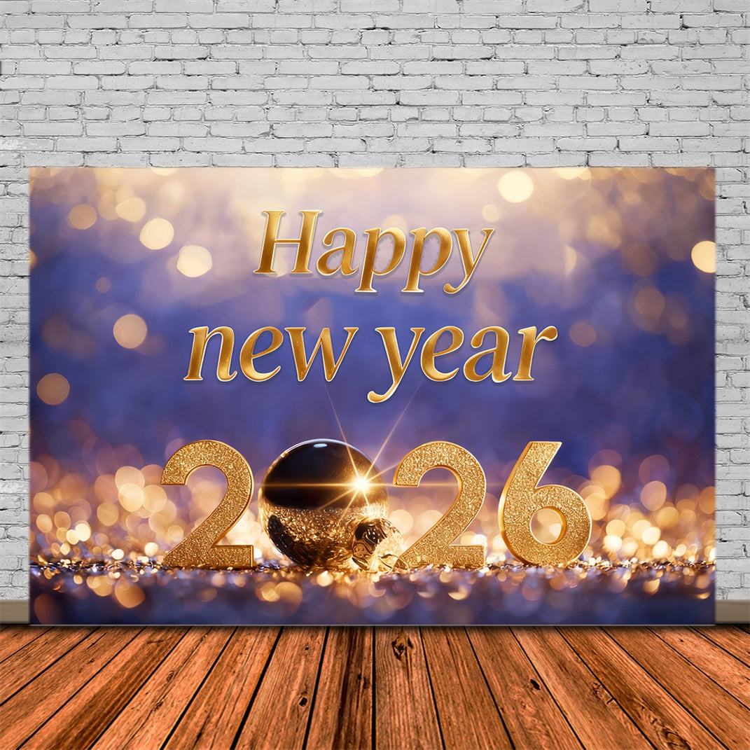 New Year's Backdrops Golden Glow Celebration Numbers New Years Eve Backdrop UK MRR10-14