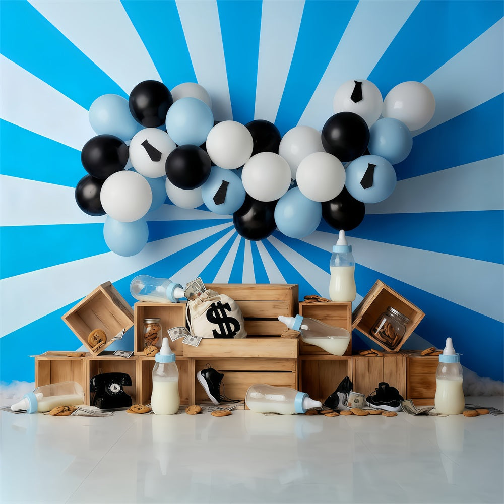 Cake Smash Backdrop Money Baby Theme Party Birthday Backdrop UK MRR10-47