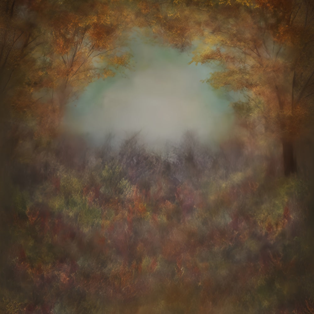 Fine Art Backdrops Autumn Leaves Soft Mist Artistic Backdrop UK MRR10-61