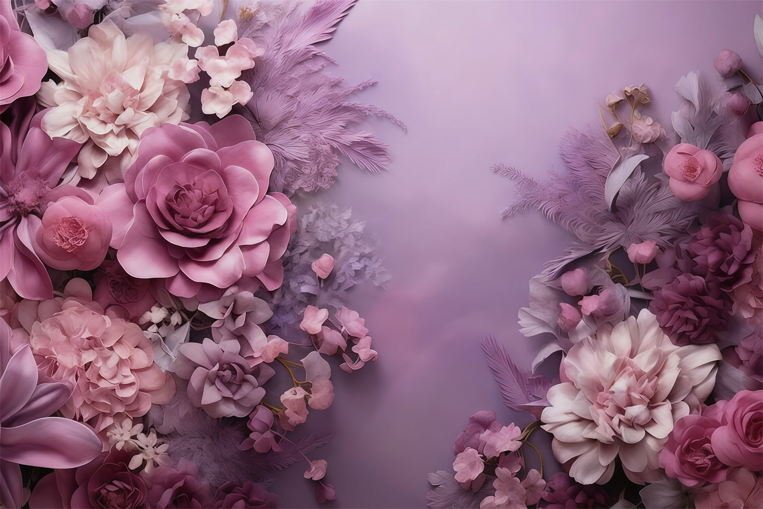 Artistic Backdrops Purple Blossom Bouquet Fine Art Backdrops UK MRR10-62