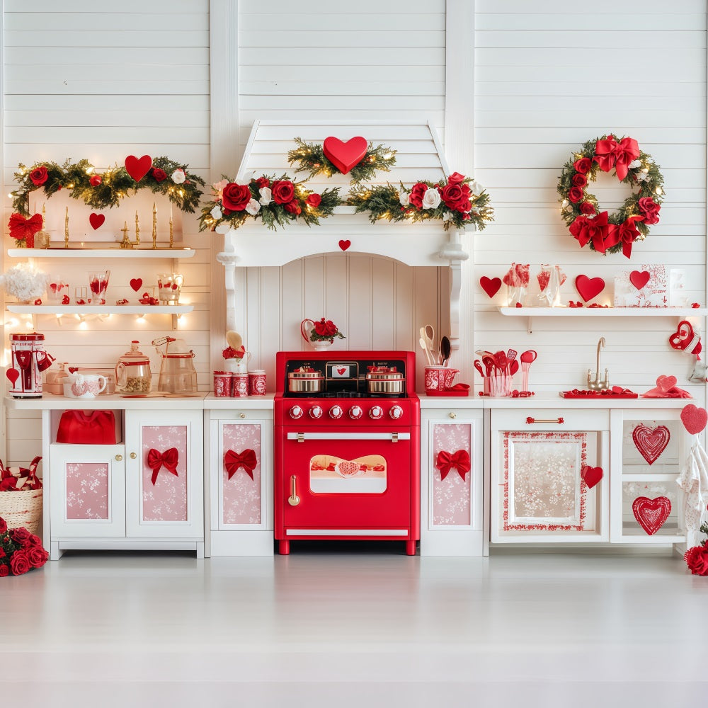 Valentine's Day Photo Backdrop Sweetheart Kitchen Gift Valentine Backdrops UK MRR11-105
