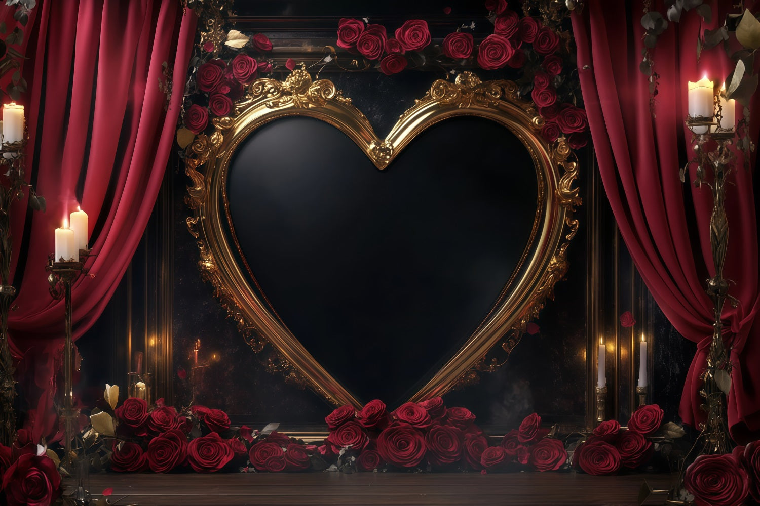 Valentine Heart Backdrop Vintage Love Heart Frame Valentines Backdrop UK MRR11-117