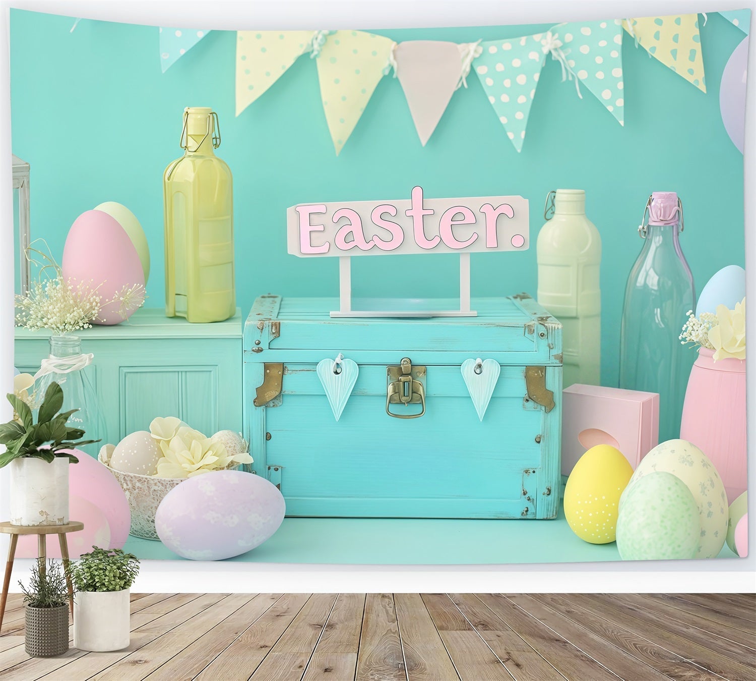 Easter Backdrop Pastel Props Display Easter Photo Backdrop UK MRR11-71