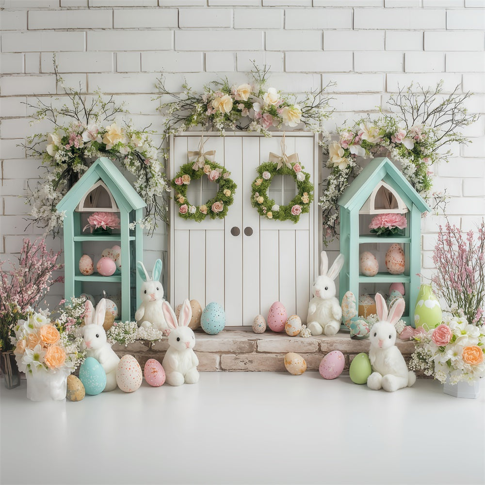 Easter Photo Backdrop Ideas Spring Cottage Bunny Bunny Backdrop UK MRR11-81
