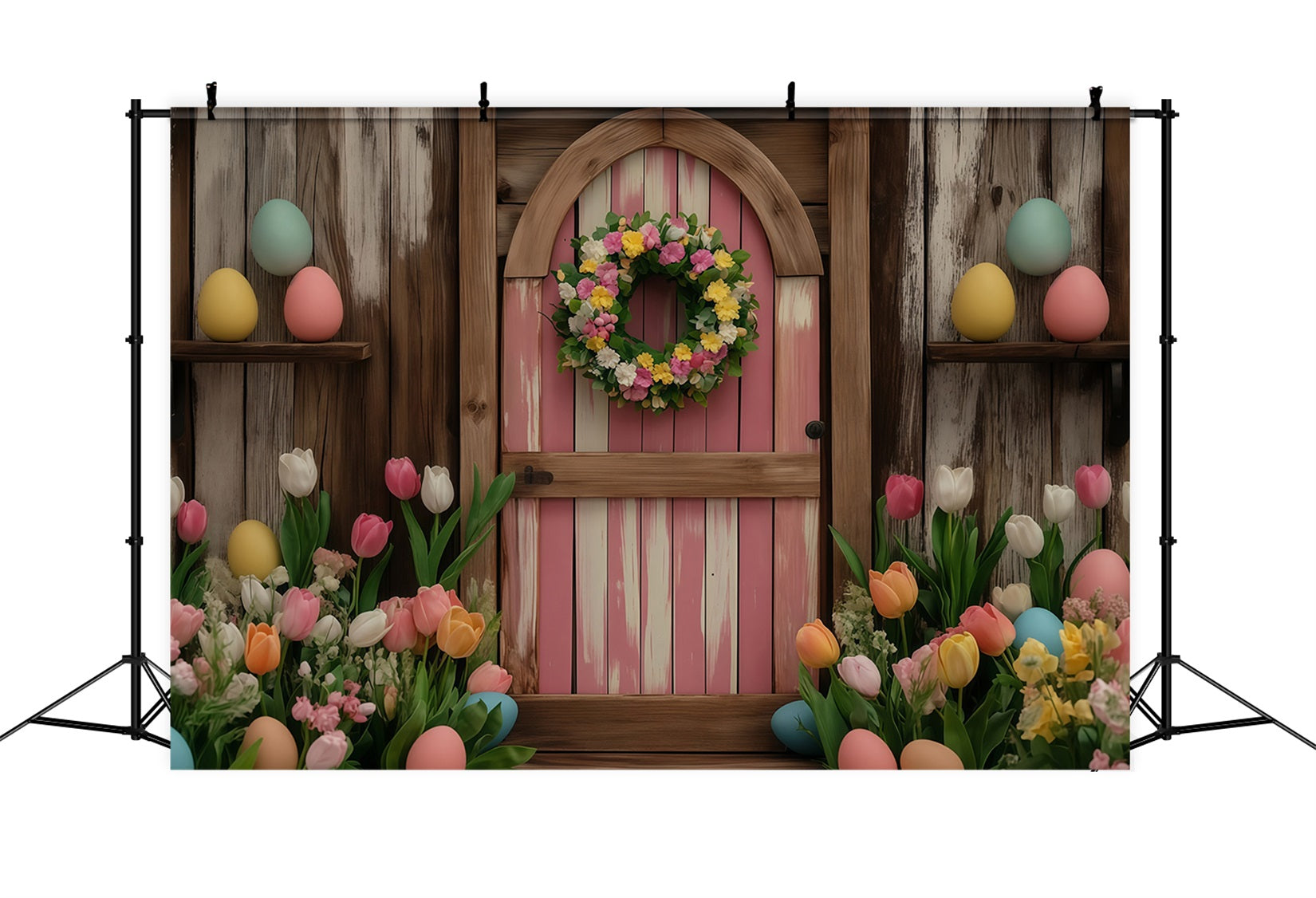 Easter Egg Backdrop Enchanted Meadow Egg Path Easter Photography Backdrops UK MRR11-88
