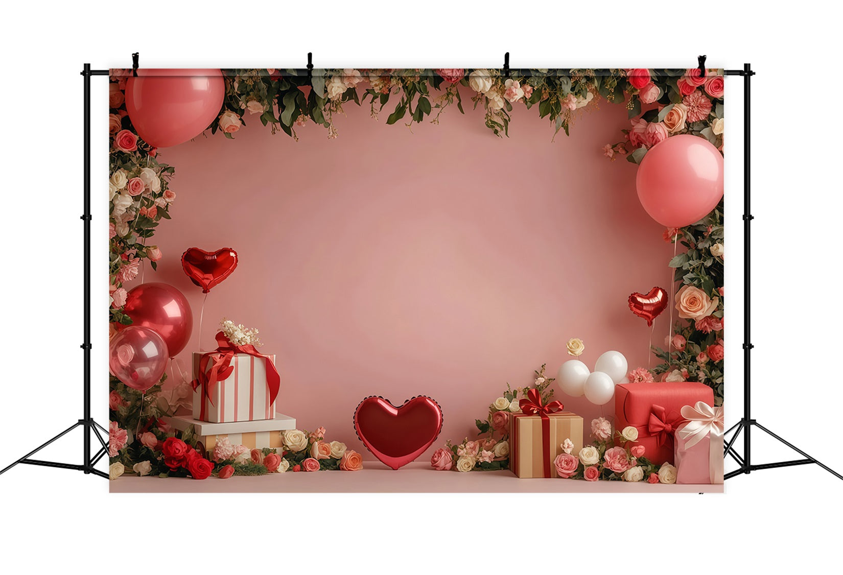 Valentines Backdrop Romantic Pink Gift Garden Valentines Day Backdrop UK MRR11-97