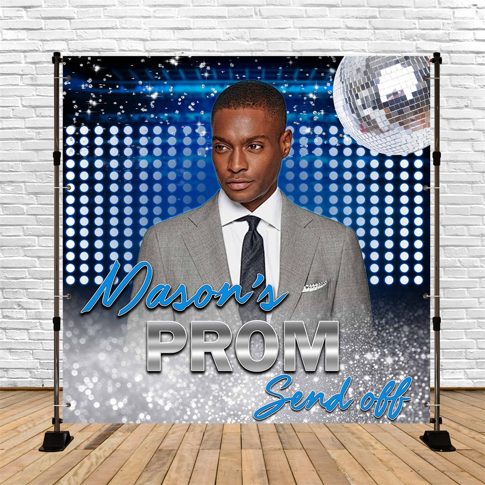 Prom Backdrops Shine Disco Night Personalized Party Graduation Backdrop UK MRR6-11