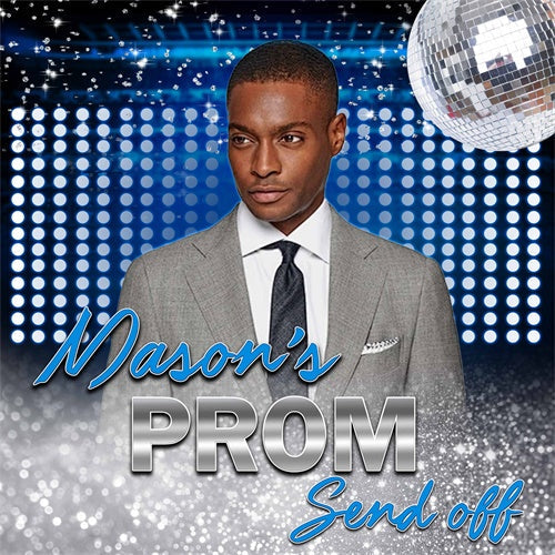 Prom Backdrops Shine Disco Night Personalized Party Graduation Backdrop UK MRR6-11