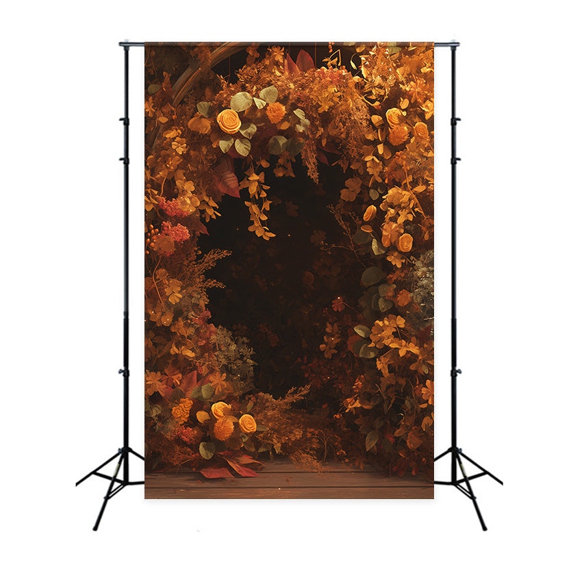 Fall Photo Backdrops Rustic Floral Romance Backdrop UK MRR7-143