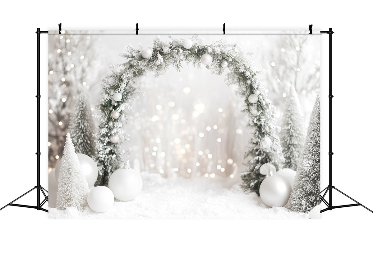 Winter Snow Backdrop Winter Glow Archway Backdrop UK MRR7-146