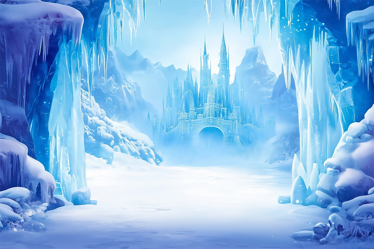 Castle Backdrops Frozen Kingdom Winter Backdrop UK MRR7-162