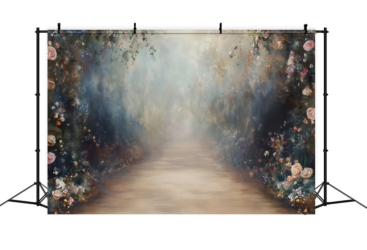 Artistic Backdrop Twilight Floral Path Cloth Backdrops UK MRR7-182