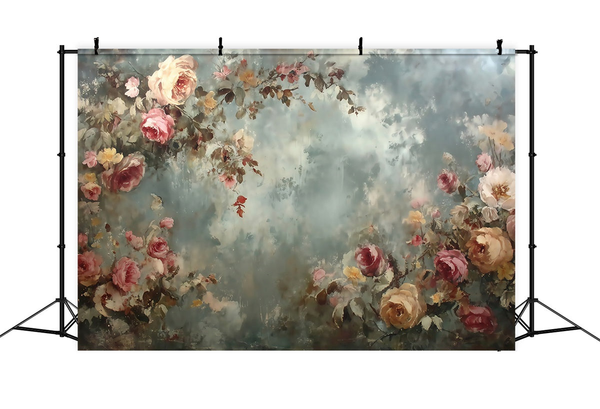 Painting Backdrops Classic Rose Dream Cloth Backdrops UK MRR7-187