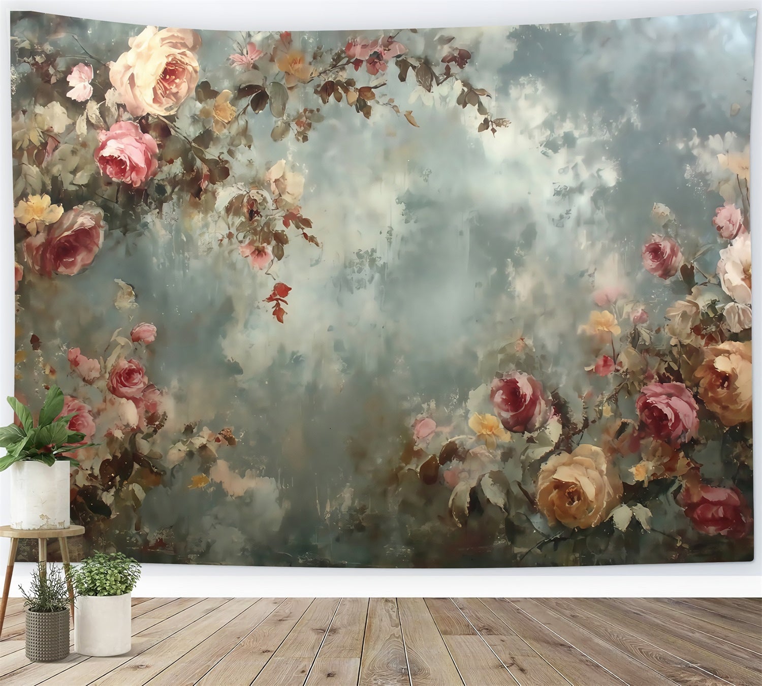 Painting Backdrops Classic Rose Dream Cloth Backdrops UK MRR7-187
