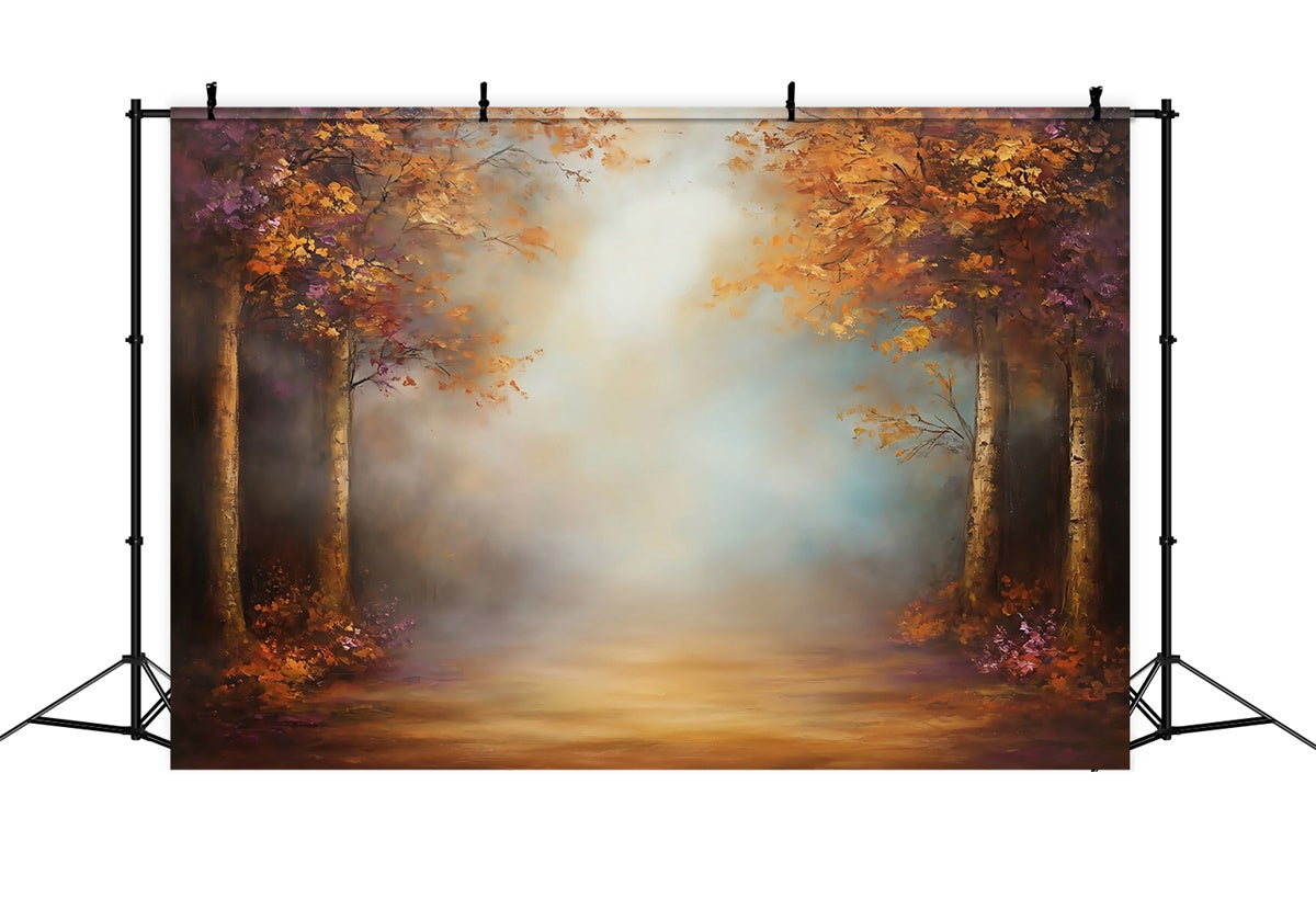 Painting Backdrops Misty Woods Best Photography Backdrops UK MRR7-195