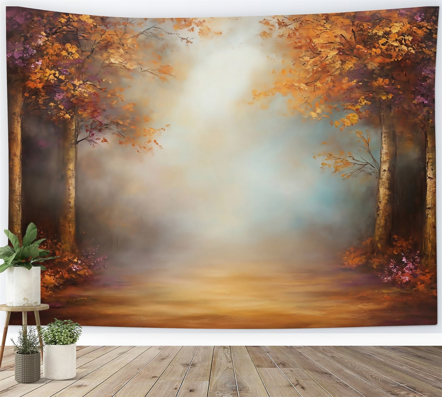 Painting Backdrops Misty Woods Best Photography Backdrops UK MRR7-195
