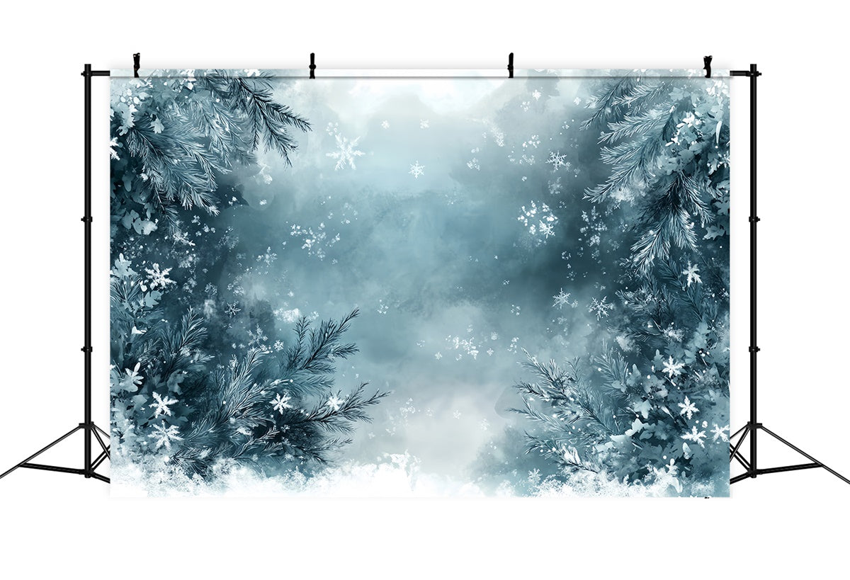 Fine Art Backdrops Winter Frosty Wonderland Cloth Backdrop UK MRR7-196