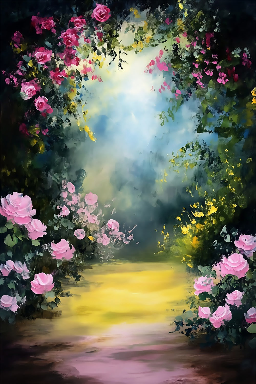 Artistic Backdrop Secret Bloom Trail Fabric Backdrops UK MRR7-206