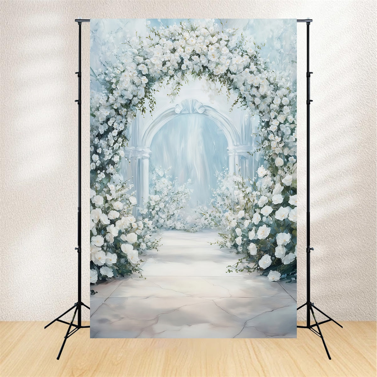 Fine Art Photography Backdrop Angelic Rose Garden Backdrop UK MRR7-207