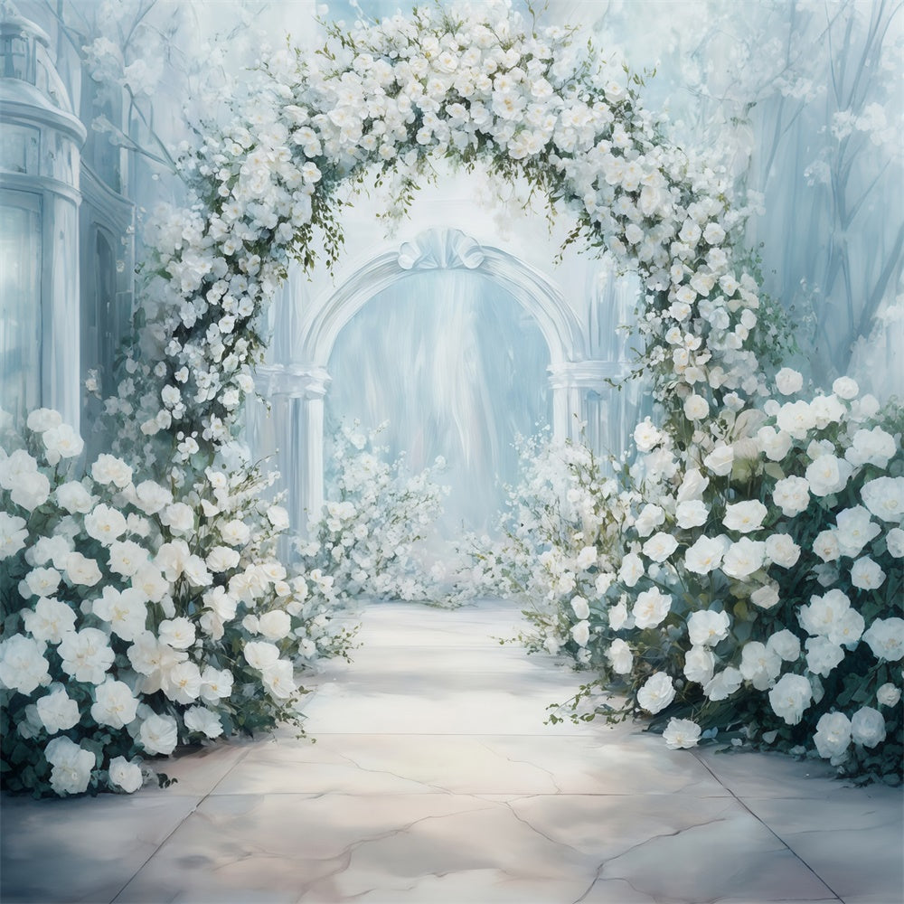 Fine Art Photography Backdrop Angelic Rose Garden Backdrop UK MRR7-207