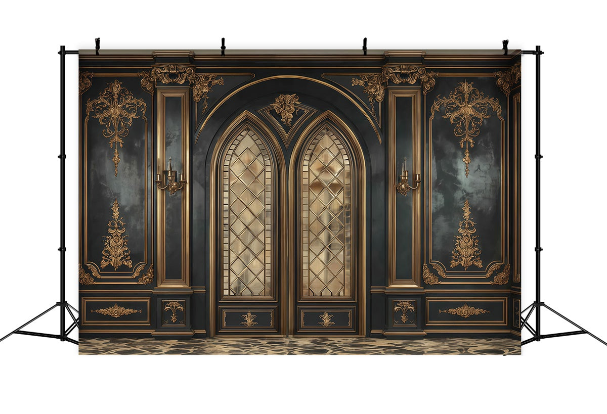 Victorian Backdrop Palace Entrance Vintage Photo Backdrop UK MRR7-212