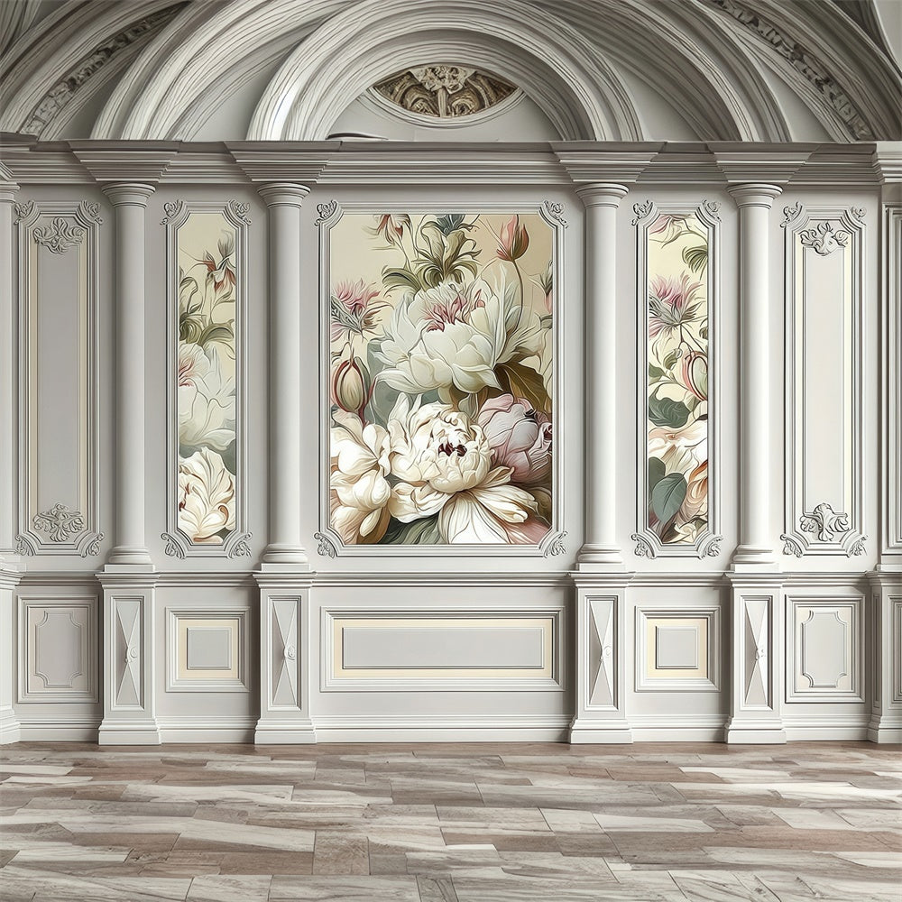 Rococo Backdrop Garden Carved Vintage Wall Backdrop UK MRR7-216