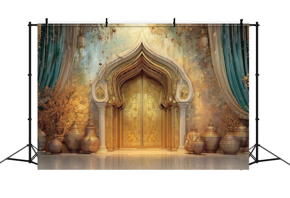 Vintage Photo Backdrop Exotic Royal Entrance Backdrop UK MRR7-227