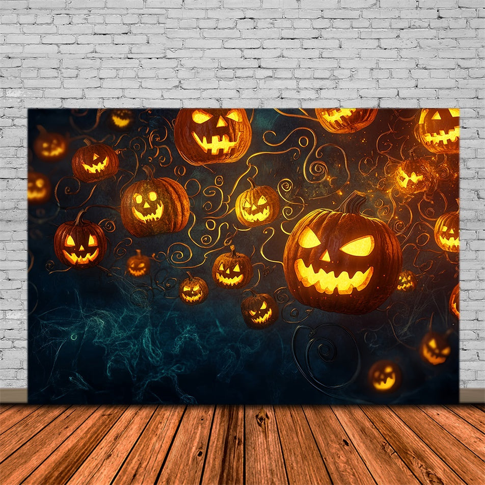 Halloween Backdrops Floating Pumpkin Frenzy Backdrop UK MRR7-23