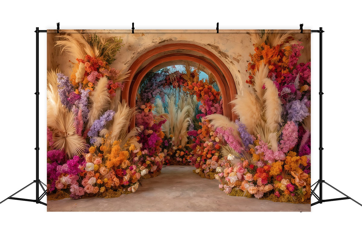 Bohemian Backdrop Sunset Carnival Bloom Backdrop UK MRR7-246