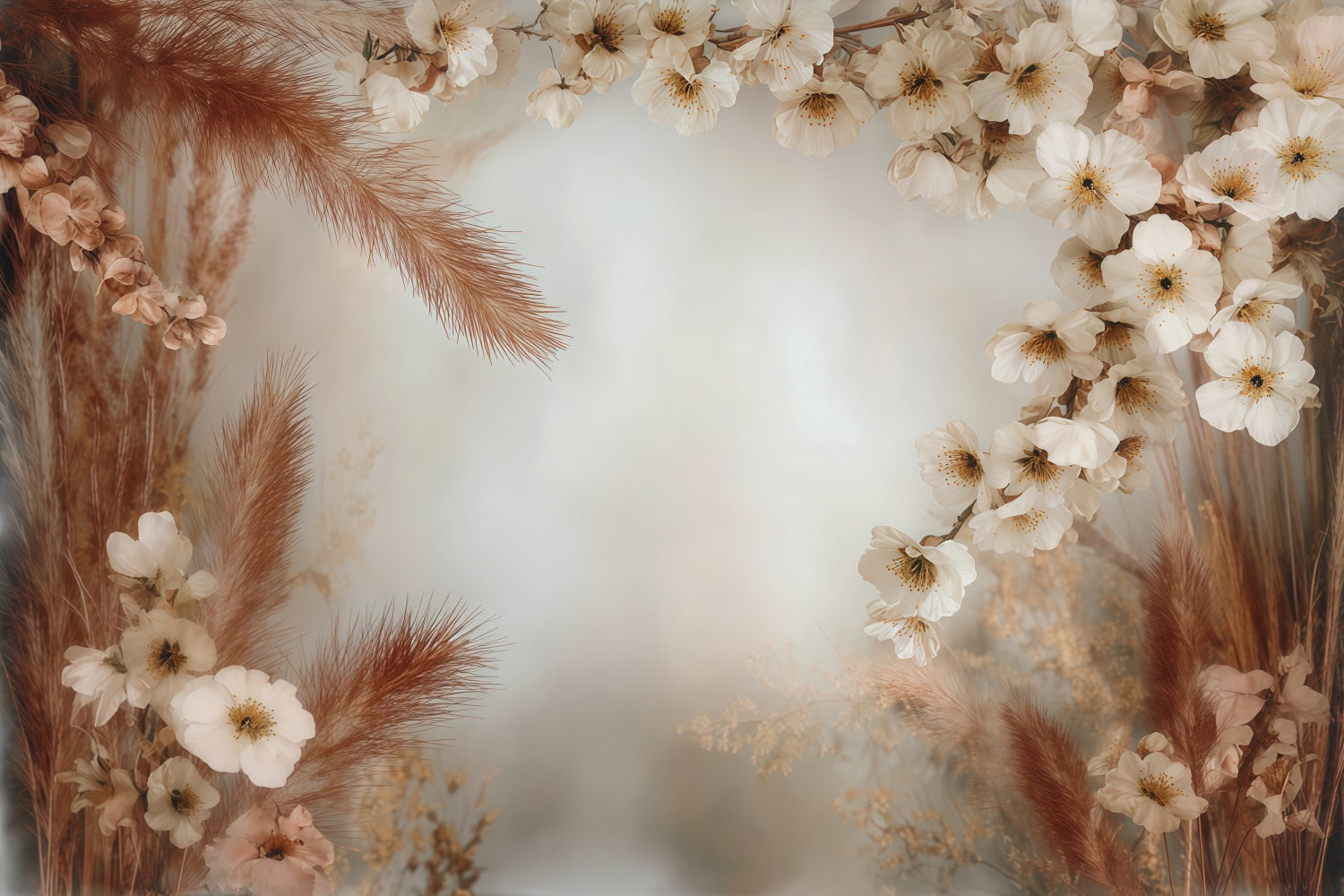 Bohemian Backdrops Beige Petal Whisper Backdrop UK MRR7-255