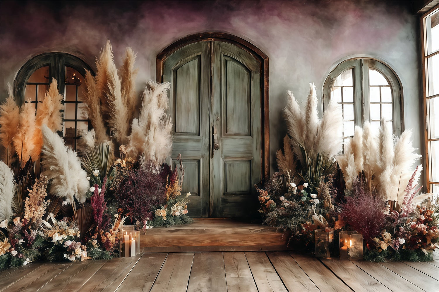 Boho Backdrops Rustic Twilight Doorway Backdrop UK MRR7-263