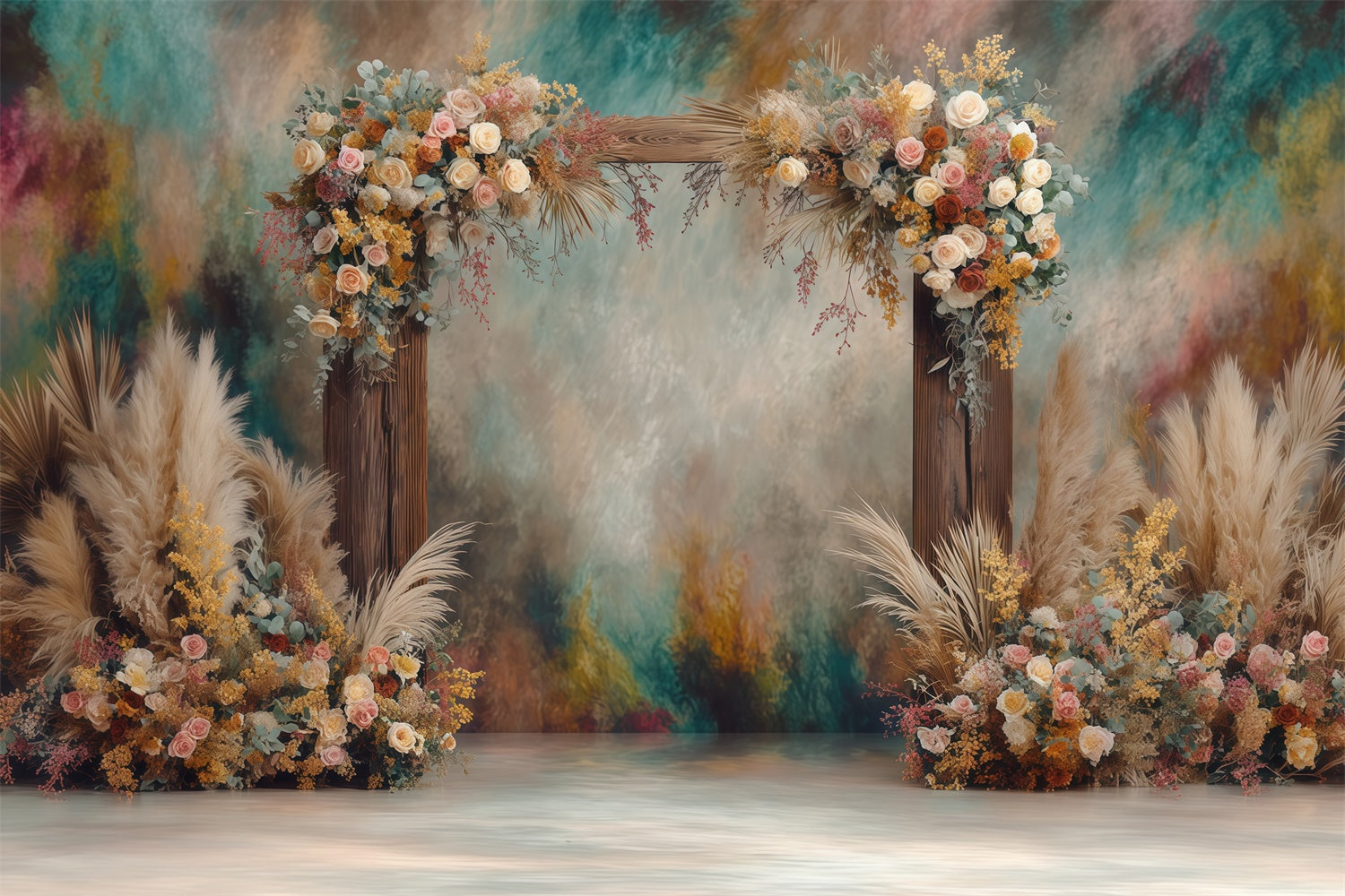 Boho Backdrop Dreamy Ombre Celebration Backdrop UK MRR7-274