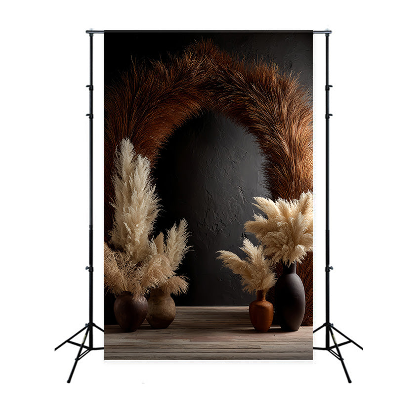 Boho Photography Backdrop Midnight Boho Arch Backdrop UK MRR7-277