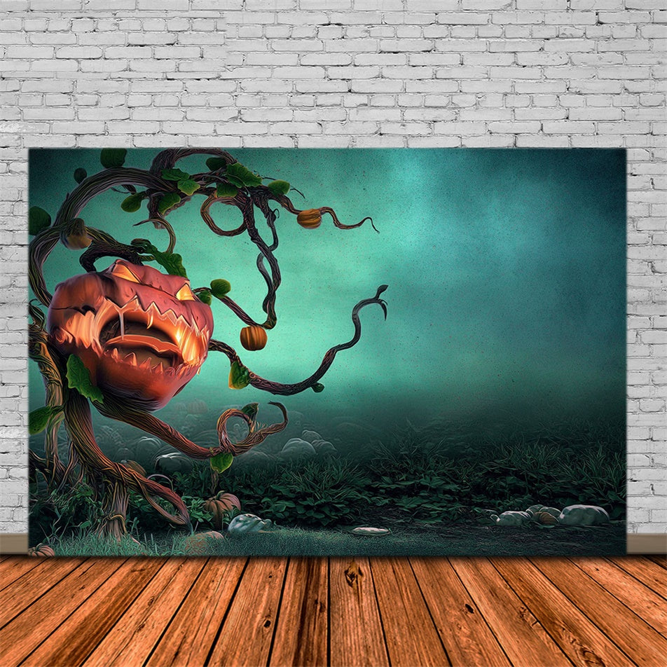 Scary Halloween Backdrops Spooky Pumpkin Beast Backdrop UK MRR7-28