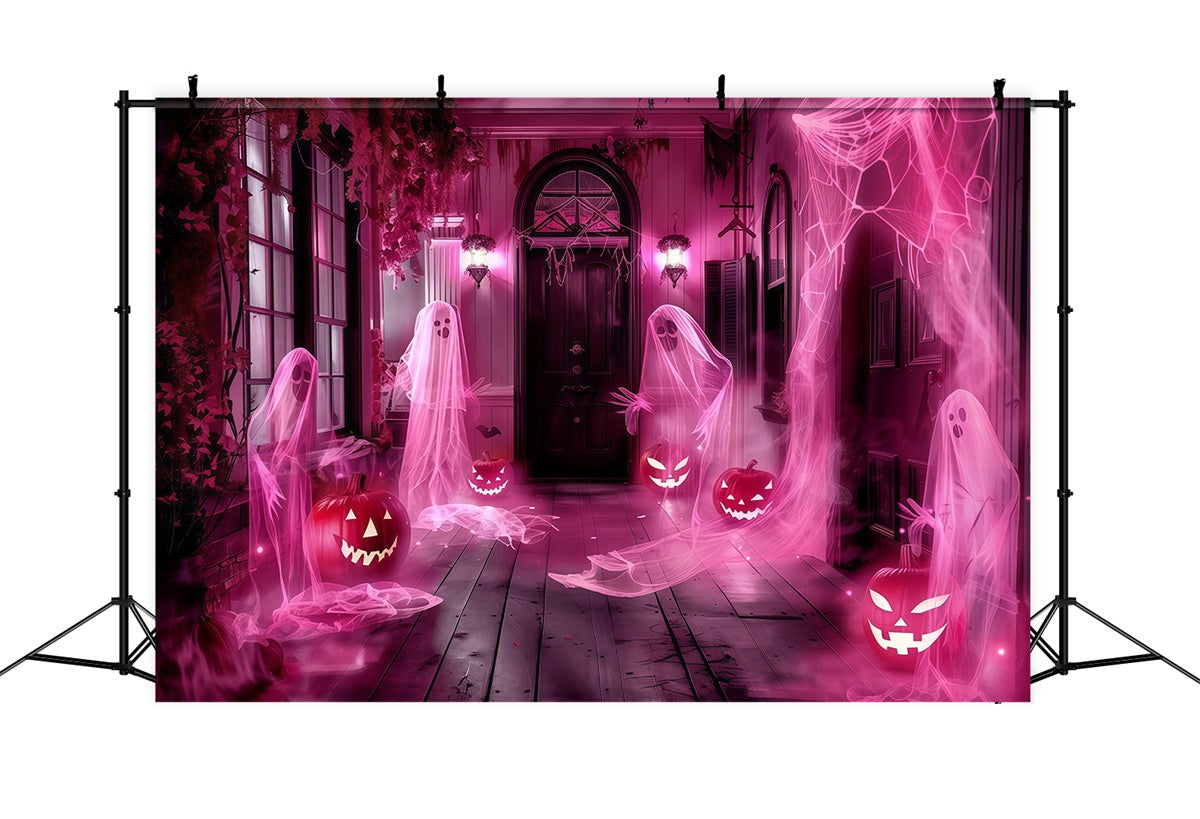 Spooky Halloween Backdrop Phantom Porch Party Backdrop UK MRR7-32