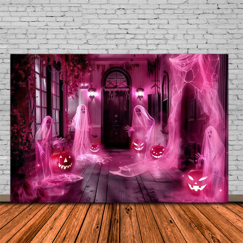 Spooky Halloween Backdrop Phantom Porch Party Backdrop UK MRR7-32