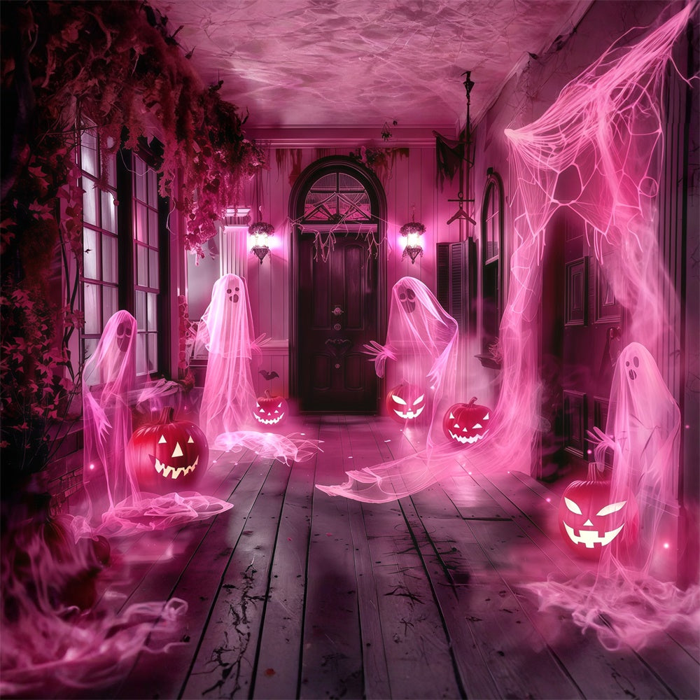 Spooky Halloween Backdrop Phantom Porch Party Backdrop UK MRR7-32