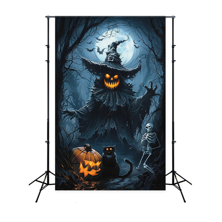 Halloween Moon Backdrop Pumpkin Fiend Horror Backdrop UK MRR7-52
