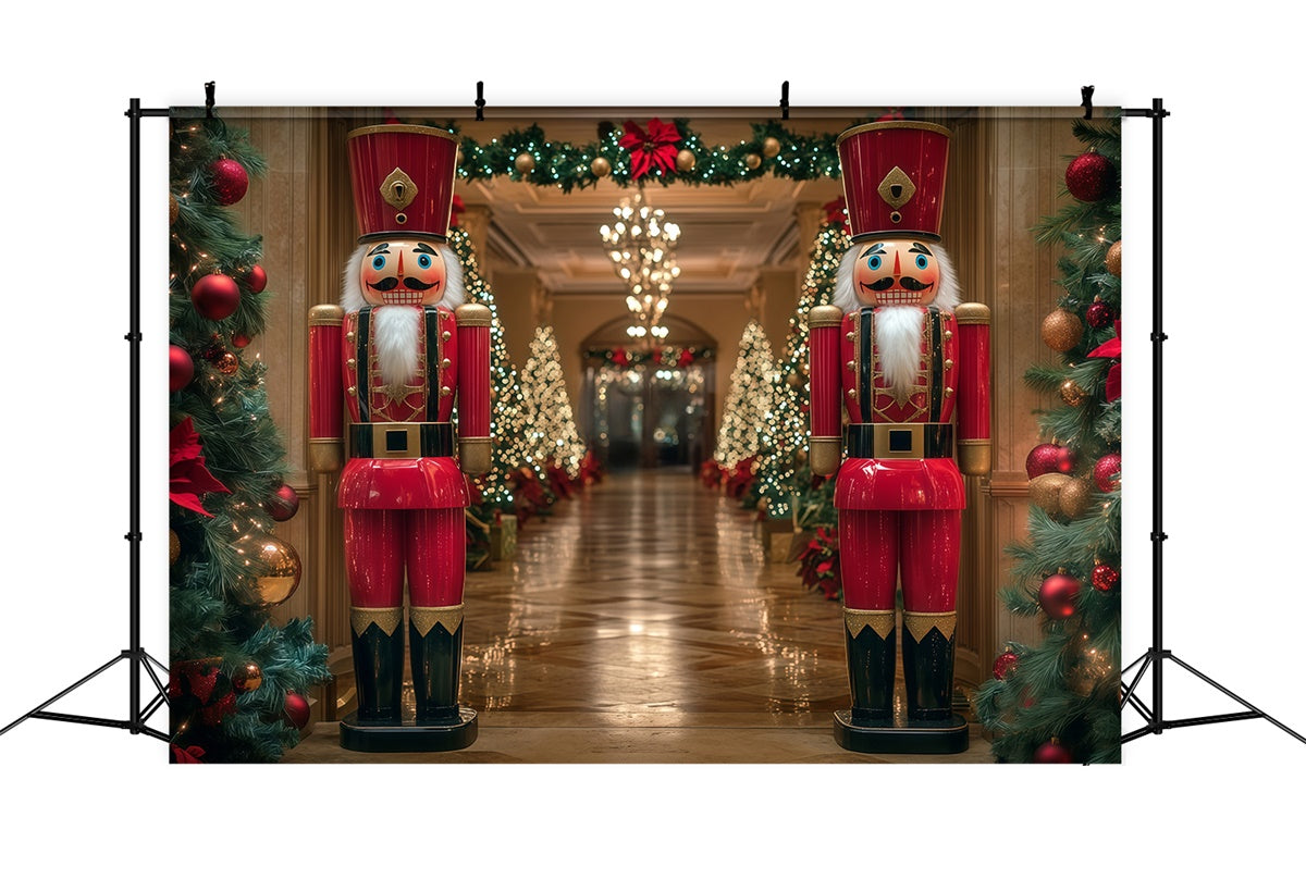 Christmas Backdrop Classic Nutcracker Hallway Backdrop UK MRR7-83