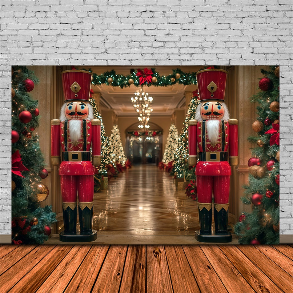 Christmas Backdrop Classic Nutcracker Hallway Backdrop UK MRR7-83