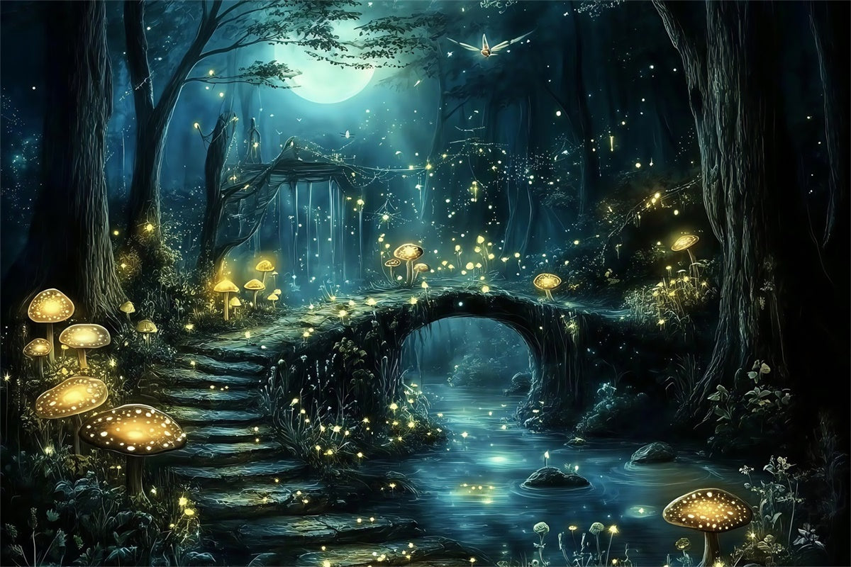 Fantasy Forest Backdrop Firefly Whisper Creek Backdrop UK MRR7-92