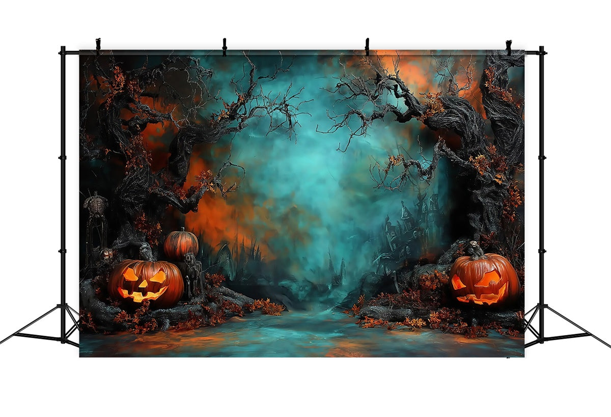 Halloween Wall Backdrop Spooky Forest Halloween Photo Backdrop UK MRR8-2