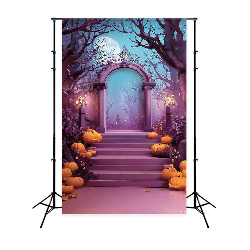 Halloween Backdrops Fantasy Forest Mystery Arch Halloween Backdrop UK MRR8-35