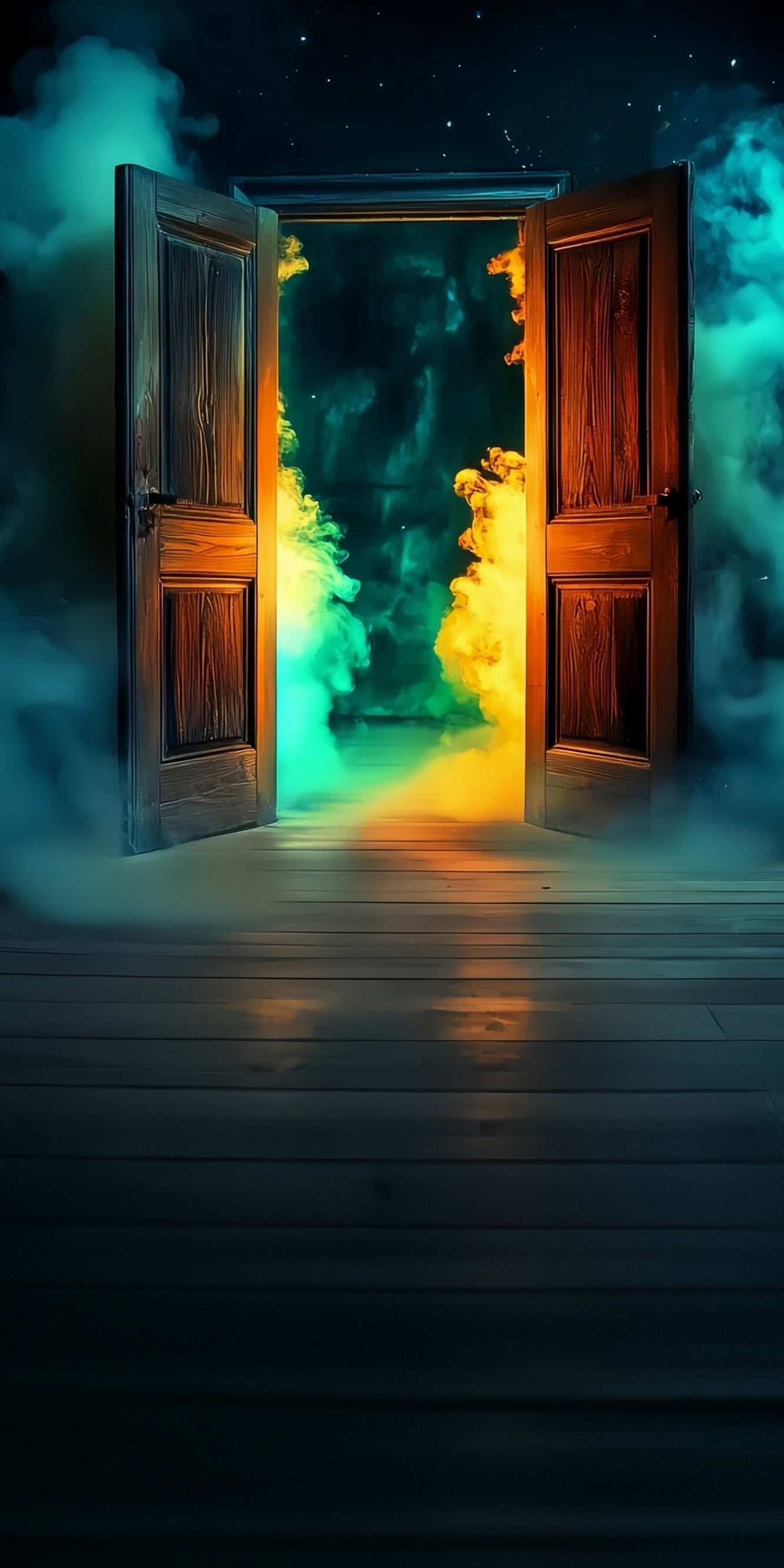 Halloween Photography Backdrop Marvel Night Glow Smokey Gates Sweep Backdrop UK MRR8-55