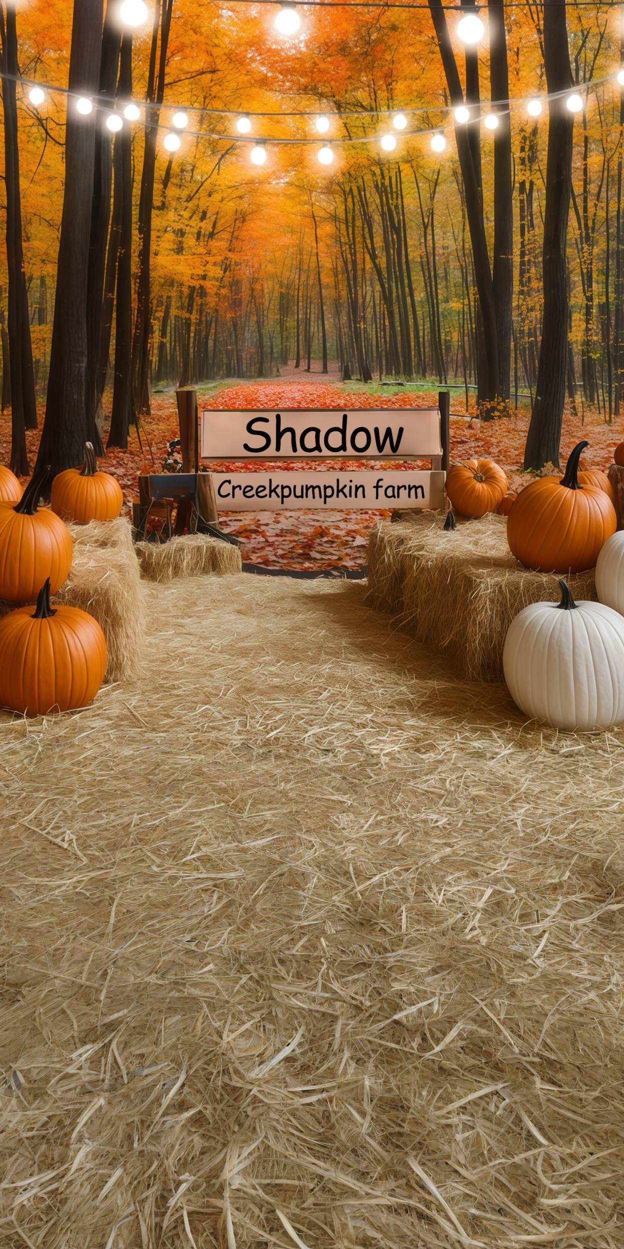 Autumn Backdrop Shadow Creek Pumpkin Farm Sweep Backdrop UK MRR8-74