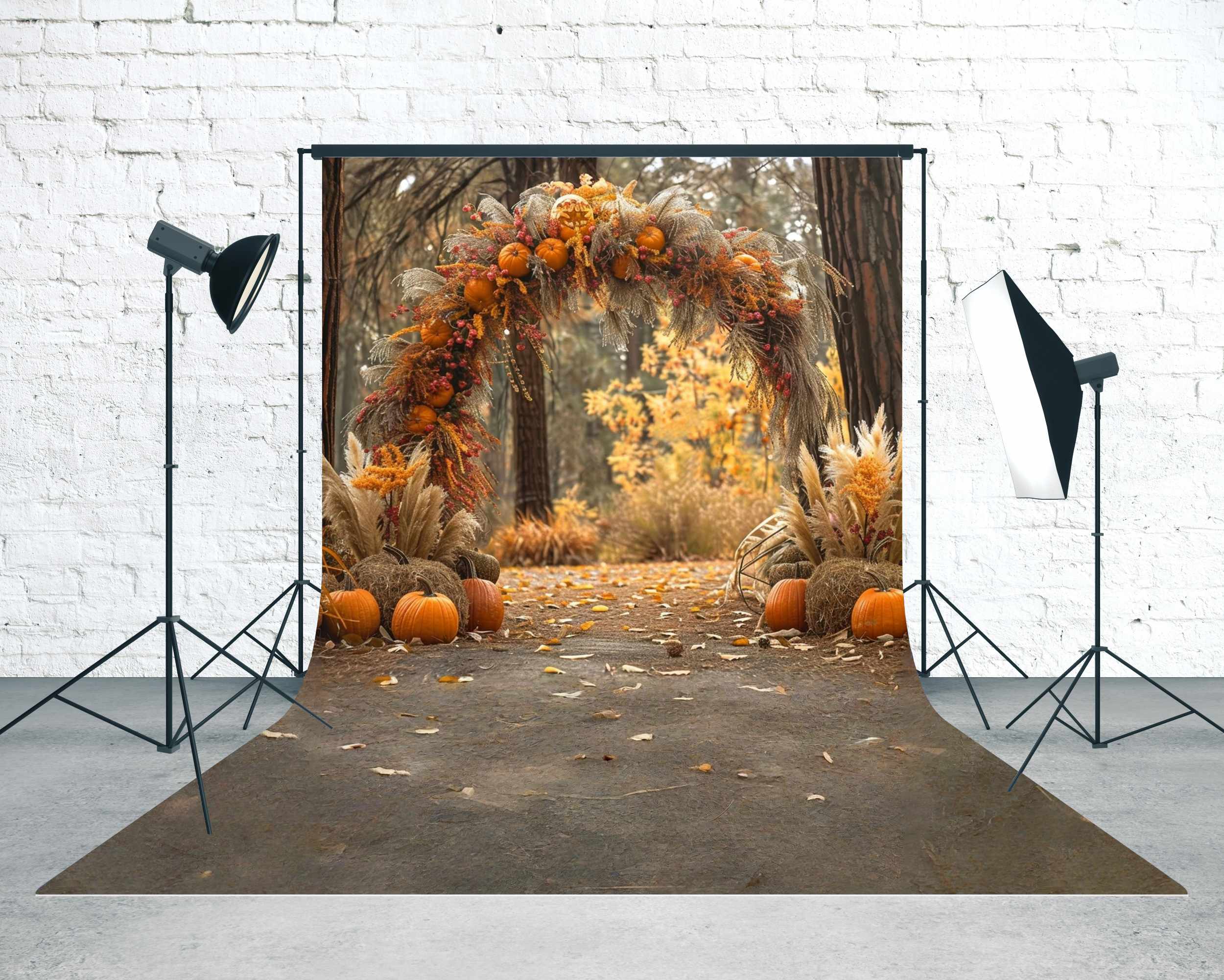 Autumn Backdrops Autumn Archway Forest Ceremony Sweep Backdrop UK MRR8-89