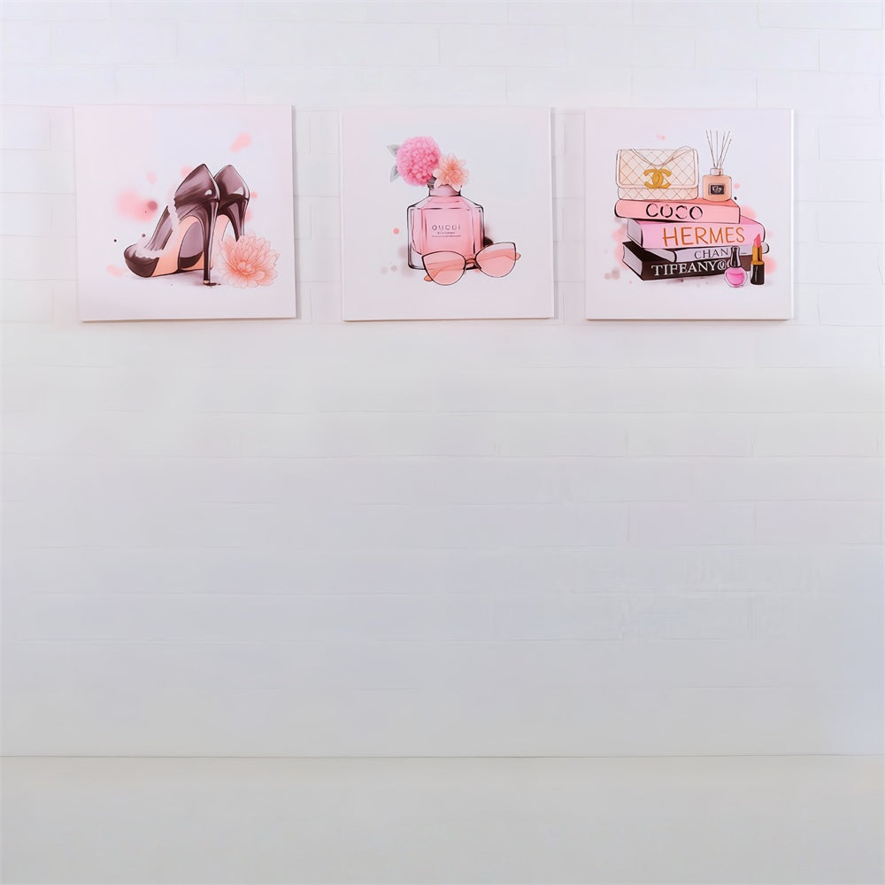 Children Backdrops Fashion Heels Perfume Books Decor newborn Backdrop UK MRR9-21