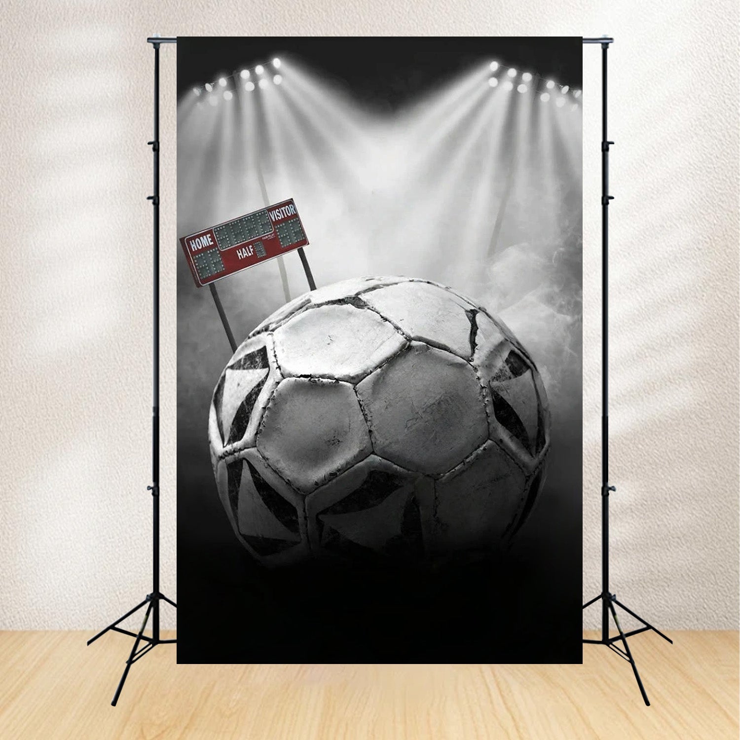 Football Backdrop Soccer Ball Stadium Lights Sports Backdrop UK MRR9-27