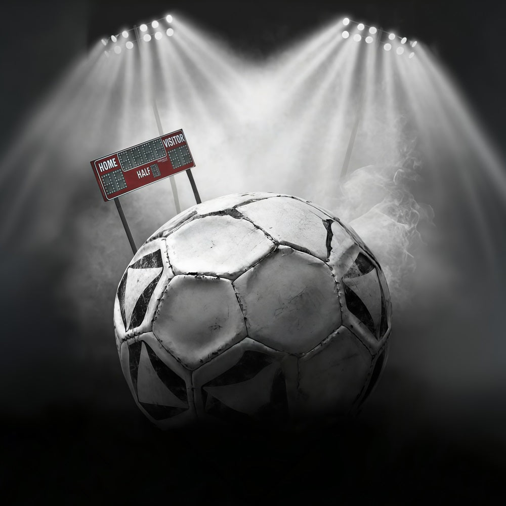 Football Backdrop Soccer Ball Stadium Lights Sports Backdrop UK MRR9-27