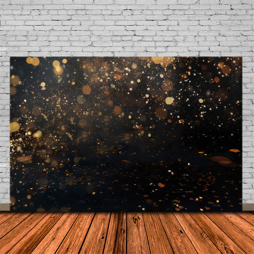 Glitter Bokeh Backdrop Golden Sparkling Glitter Lights Bokeh Backdrop UK MRR9-54